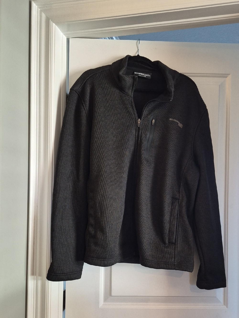 Storm Men's Dark Charcoal Zip-Front Jacket